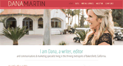 Desktop Screenshot of danamartinwriting.com